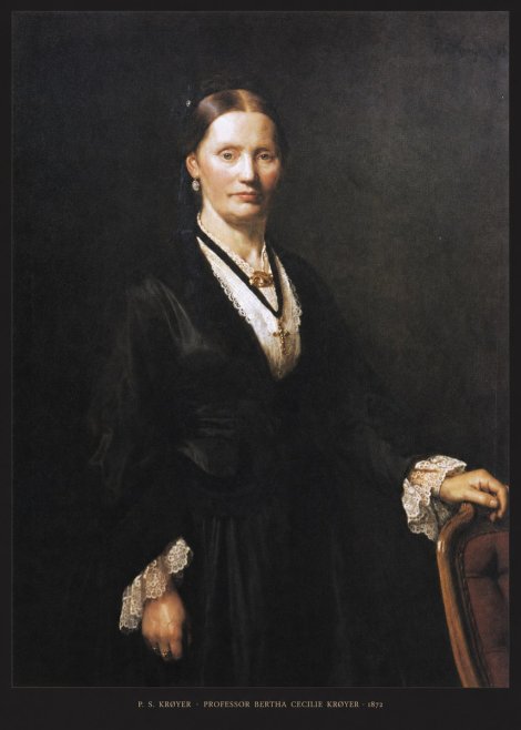 P.S. Krøyer Professor Bertha Cecilie Krøyer No5 - Juliste
