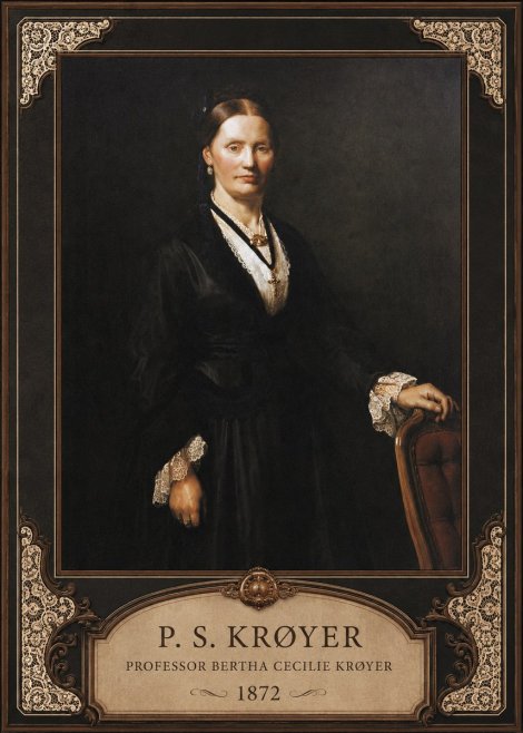 P.S. Krøyer Professor Bertha Cecilie Krøyer No6 - Juliste