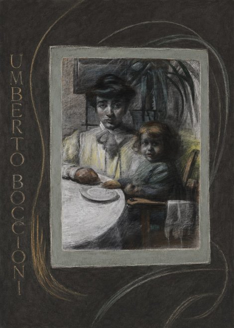 Umberto Boccioni Mother and Sister No3 - Juliste