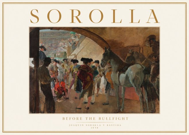 Sorolla Before the Bullfight No1 - Juliste