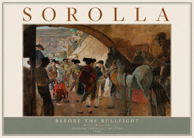 Sorolla Before the Bullfight No5 - Juliste