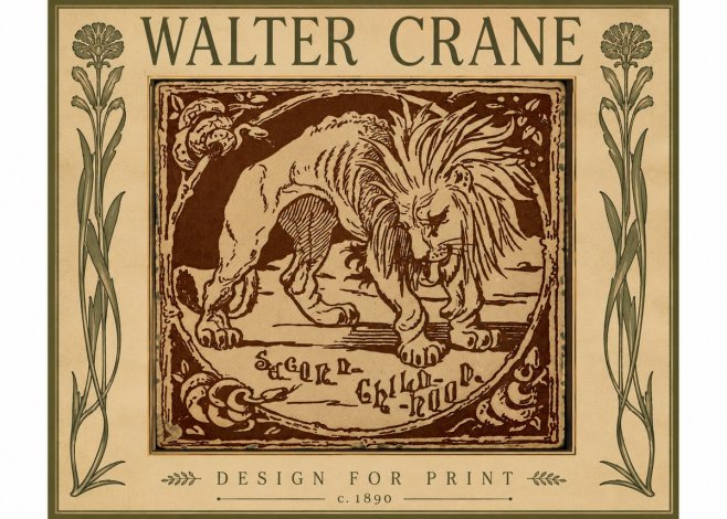 Walter Crane Sacred Childhood No5 - Juliste
