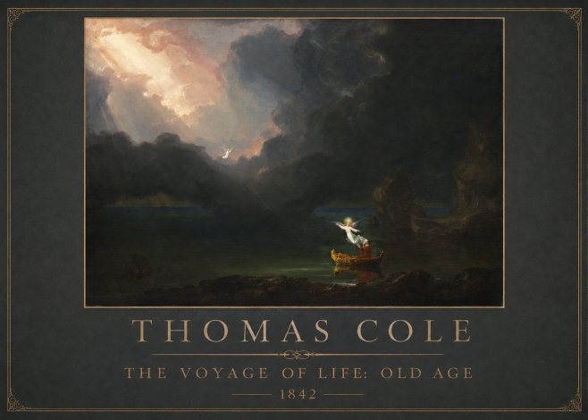 Thomas Cole The Voyage of Life: Old Age III No1 - Juliste