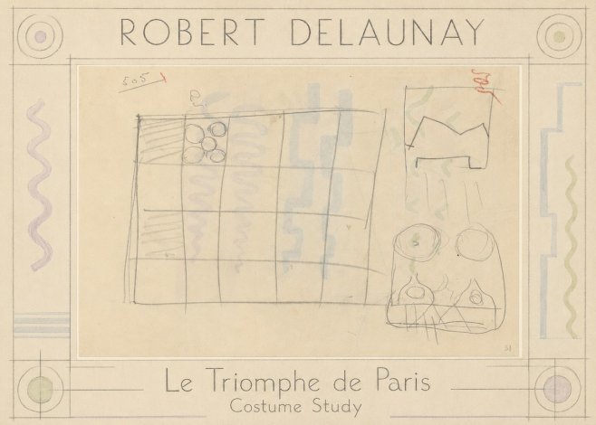 Robert Delaunay Le Triomphe De Paris - Costume Study No1 - Juliste