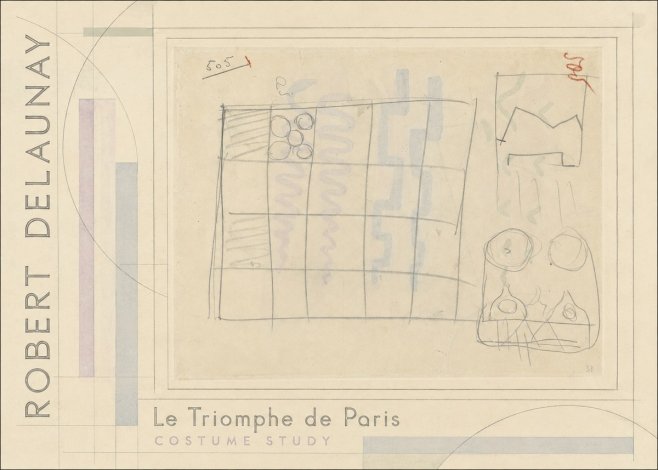 Robert Delaunay Le Triomphe De Paris - Costume Study No2 - Juliste