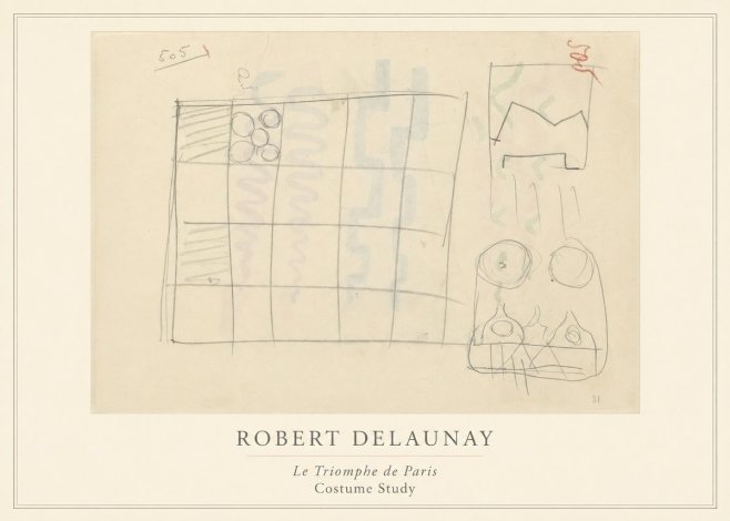 Robert Delaunay Le Triomphe De Paris - Costume Study No4 - Juliste