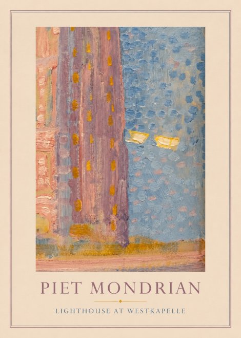 Piet Mondrian Lighthouse at Westkapelle No4 - Juliste
