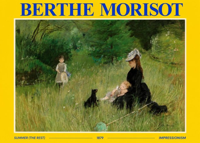 Berthe Morisot Summer (the Rest) No2 - Juliste