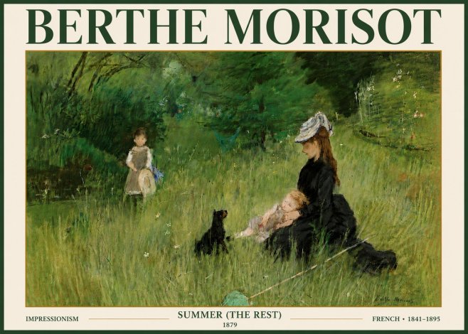 Berthe Morisot Summer (the Rest) No5 - Juliste