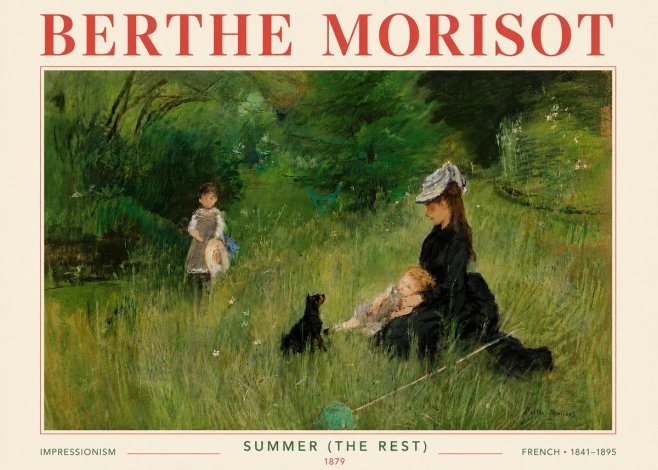 Berthe Morisot Summer (the Rest) No6 - Juliste