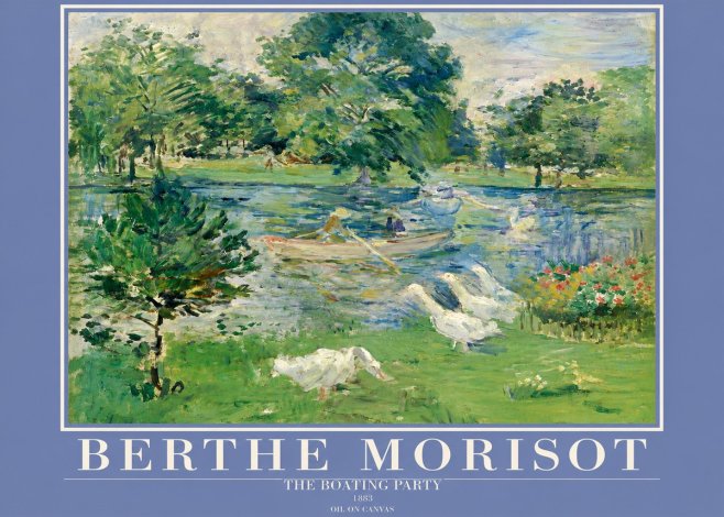 Berthe Morisot The Boating Party No2 - Juliste