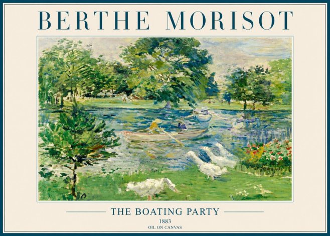 Berthe Morisot The Boating Party No4 - Juliste