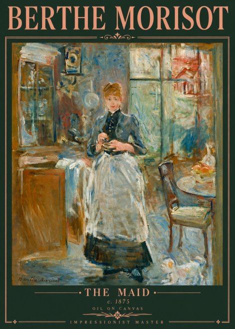 Berthe Morisot The Maid No5 - Juliste