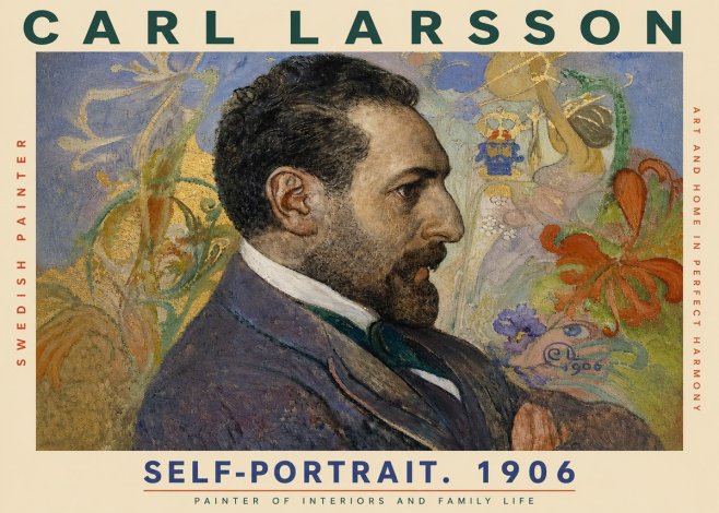 Carl Larsson Self-portrait. 1906 No3 - Juliste
