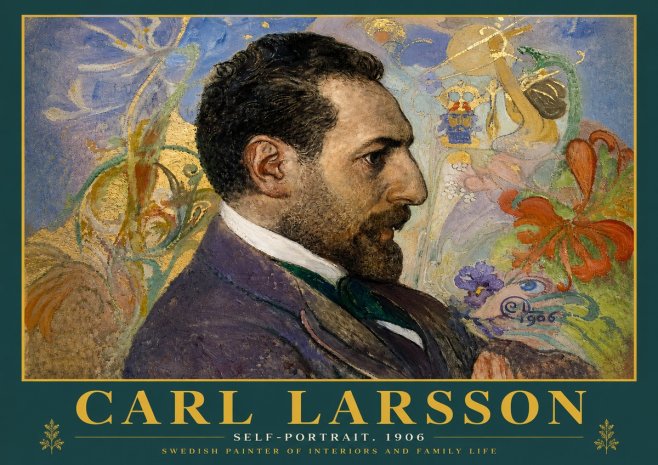 Carl Larsson Self-portrait. 1906 No4 - Juliste