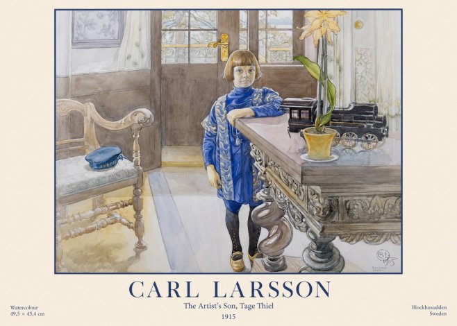 Carl Larsson The Artist's Son, Tage Thiel No1 - Juliste