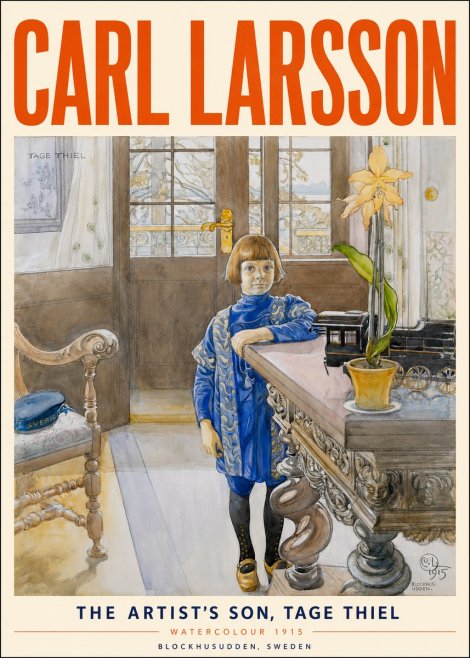 Carl Larsson The Artist's Son, Tage Thiel No3 - Juliste