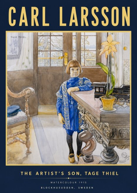 Carl Larsson The Artist's Son, Tage Thiel No4 - Juliste