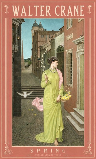 Walter Crane Spring No2 - Juliste