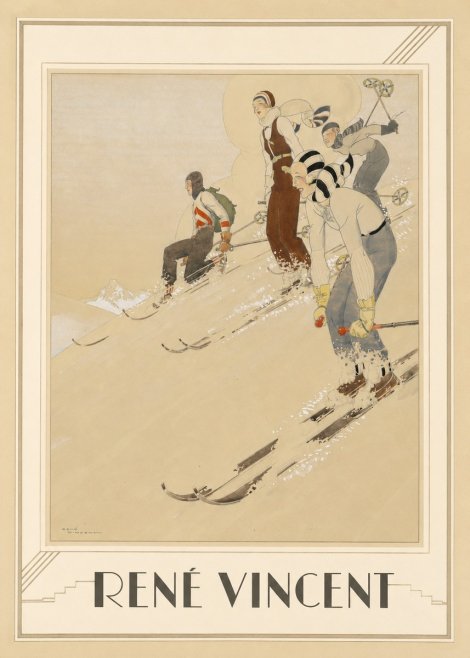 René Vincent Skiers No1 - Juliste