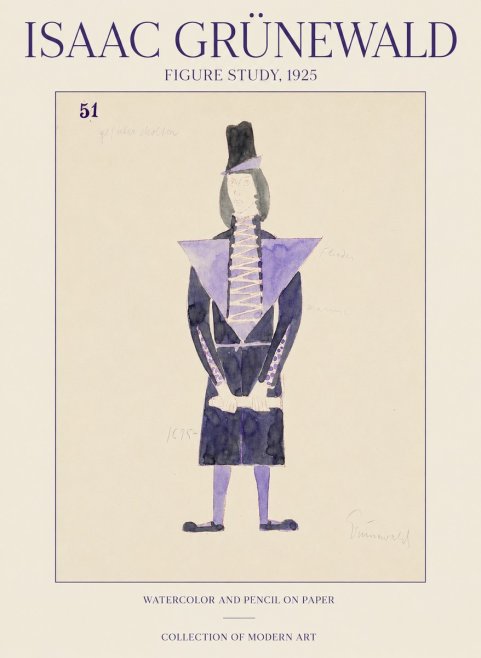 Isaac Grünewald Figure Study, 1925 No1 - Juliste