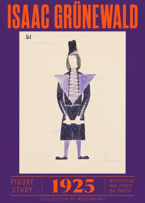 Isaac Grünewald Figure Study, 1925 No2 - Juliste
