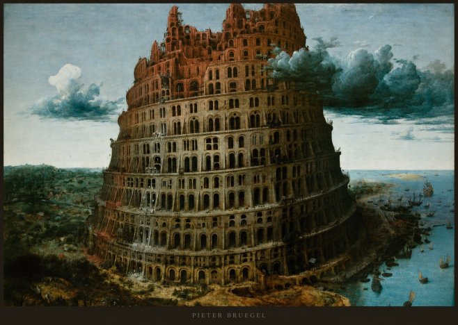 Pieter Bruegel The Tower of Babel XII No6 - Juliste