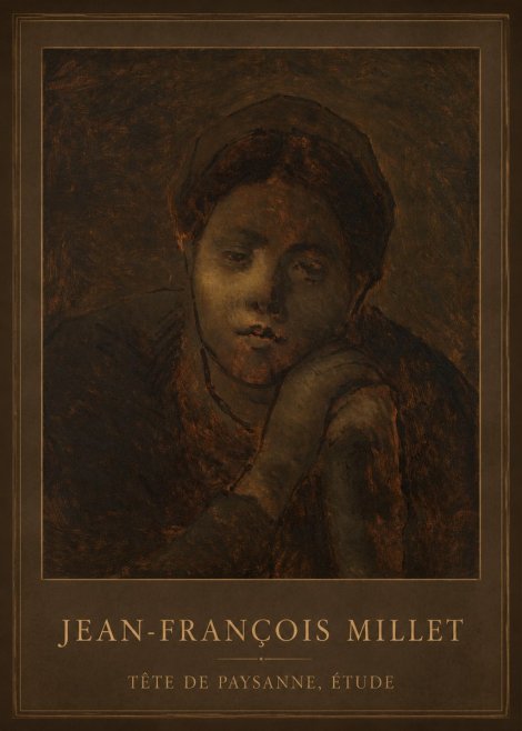 Jean-François Millet Tête De Paysanne, Étude No2 - Juliste