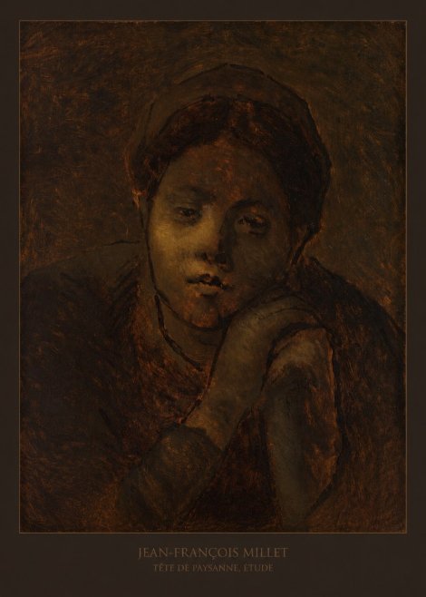 Jean-François Millet Tête De Paysanne, Étude No6 - Juliste