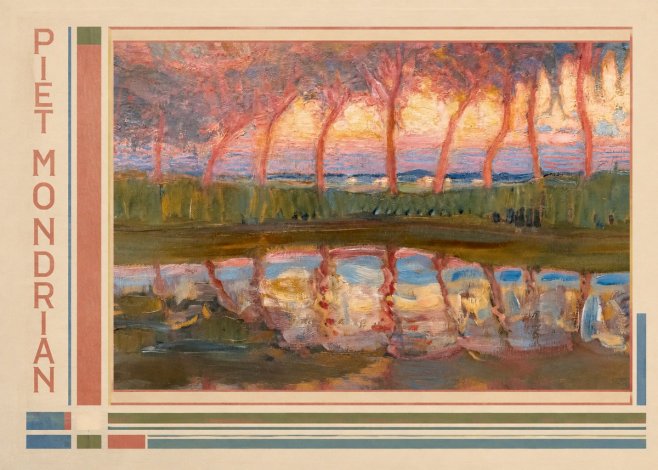 Piet Mondrian Willows No2 - Juliste