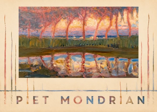 Piet Mondrian Willows No5 - Juliste