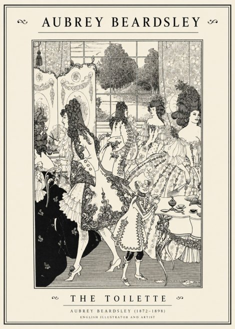 Aubrey Beardsley The Toilette No1 - Juliste