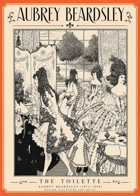 Aubrey Beardsley The Toilette No4 - Juliste