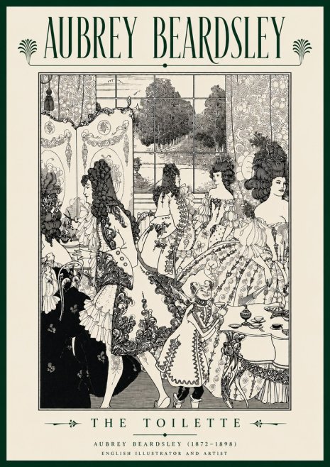 Aubrey Beardsley The Toilette No5 - Juliste
