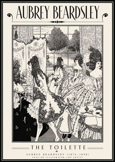 Aubrey Beardsley The Toilette No6 - Juliste