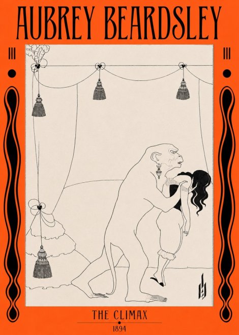 Aubrey Beardsley The Climax No2 - Juliste