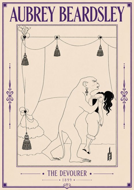Aubrey Beardsley The Climax No6 - Juliste