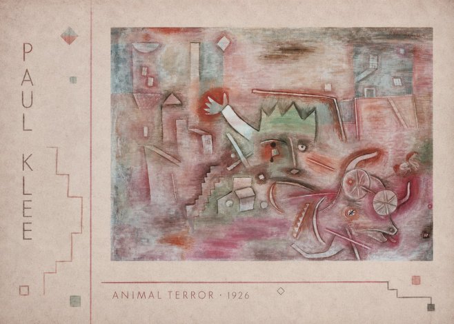 Paul Klee Animal Terror No2 - Juliste