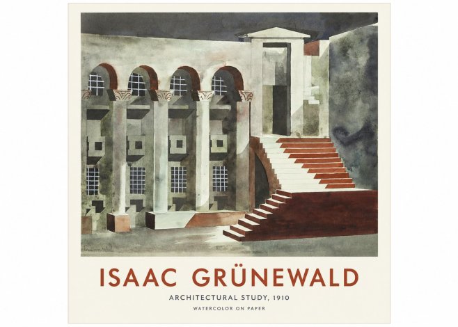 Isaac Grünewald Architectural Study, 1910 No1 - Juliste