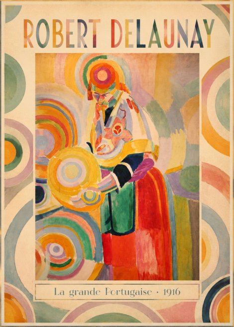 Robert Delaunay La Grande Portugaise II No1 - Juliste