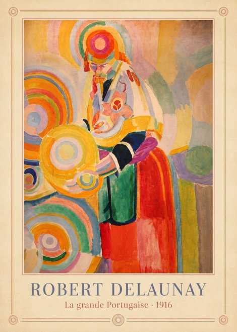 Robert Delaunay La Grande Portugaise II No3 - Juliste