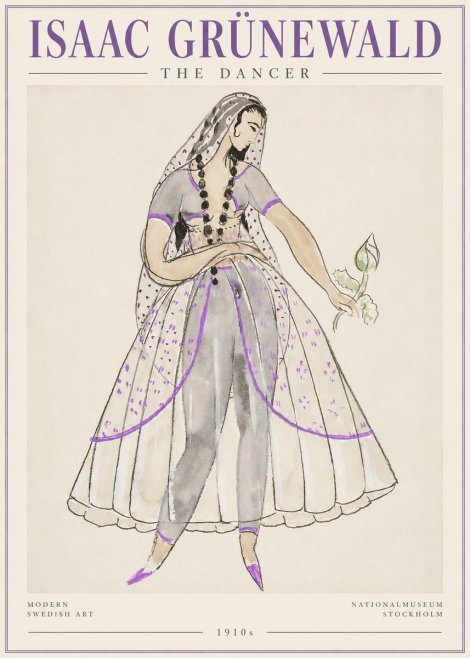 Isaac Grünewald Costume Study IV No3 - Juliste