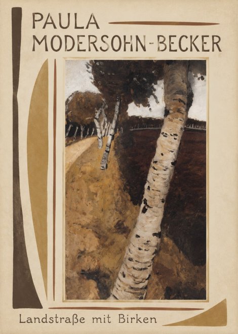 Paula Modersohn-Becker Landstraße Mit Birken No1 - Juliste