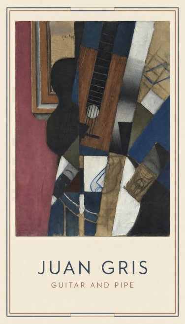 Juan Gris Guitar and Pipe I No4 - Juliste