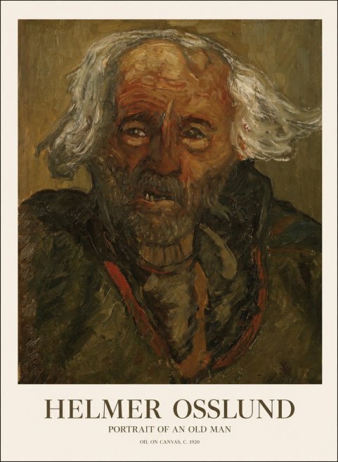 Helmer Osslund Portrait of an Old Man No1 - Juliste