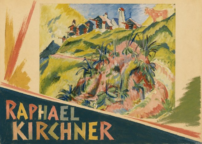 Raphael Kirchner Hillside Dwellings with Alpine Cow No3 - Juliste