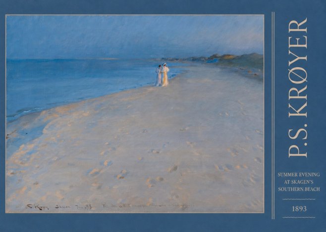 P.S. Krøyer Summer Evening at Skagen's Southern Beach No3 - Juliste