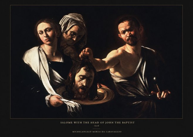 Michelangelo Merisi da Caravaggio Salome with the Head of John the Baptist No5 - Juliste