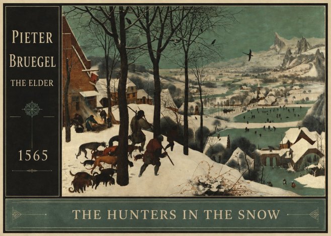 Pieter Bruegel The Hunters in the Snow I No2 - Juliste