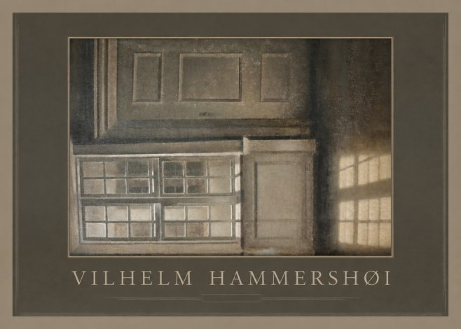 Vilhelm Hammershøi Interior with Window No1 - Juliste